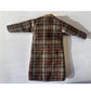 AQQeenmiu Luxury Doll Clothes Set, Plaid Winter Coat with Handbag and Boots, for 11.5-12 inch Fashion Dolls, Brown Tartan Pattern