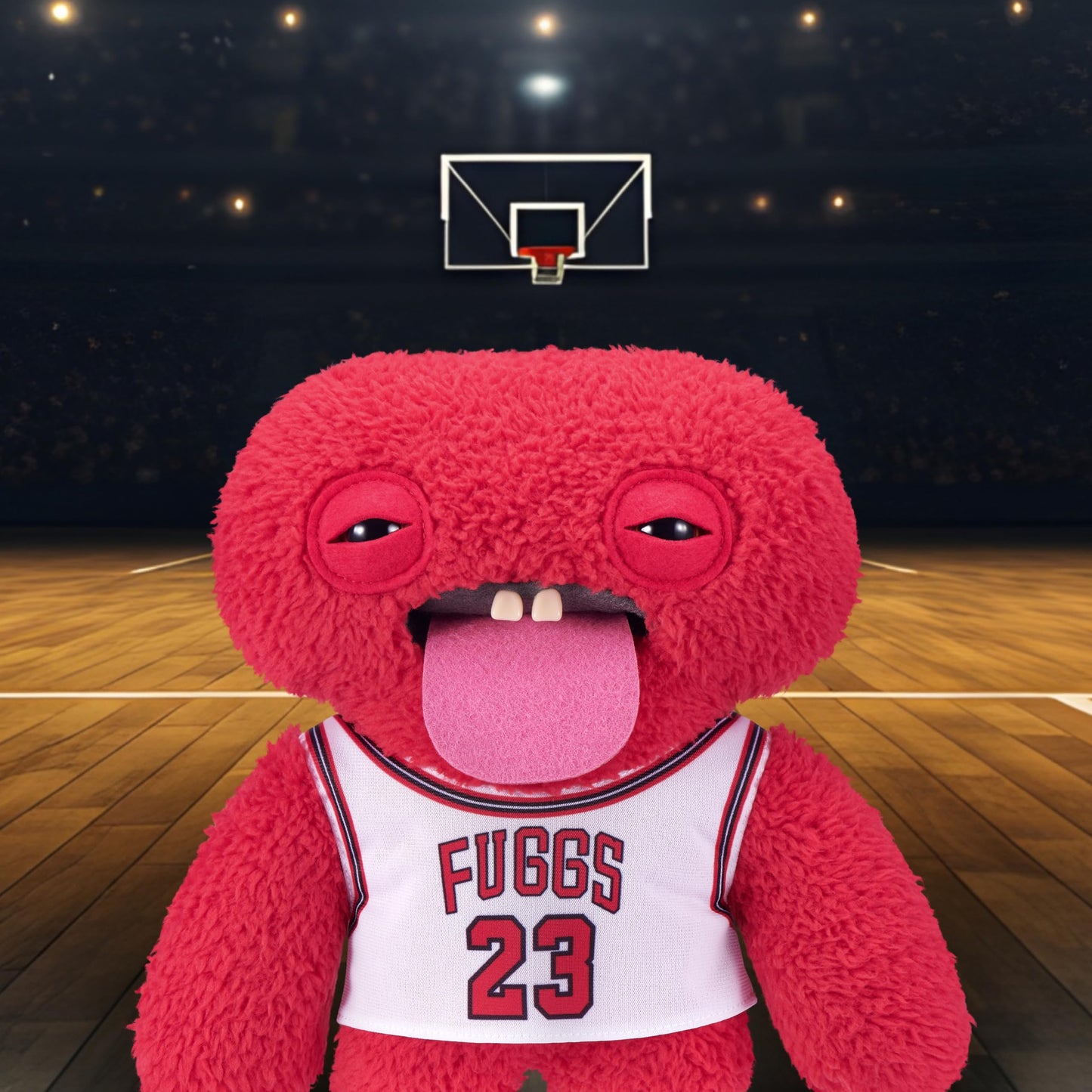 Fuggler Fugg Stars 9-Inch Plush Toy (Chunky Mcdunky) by ZURU - Funny Ugly Monster Stuffed Animal with Human-Like Teeth, Collectible Plush for Kids