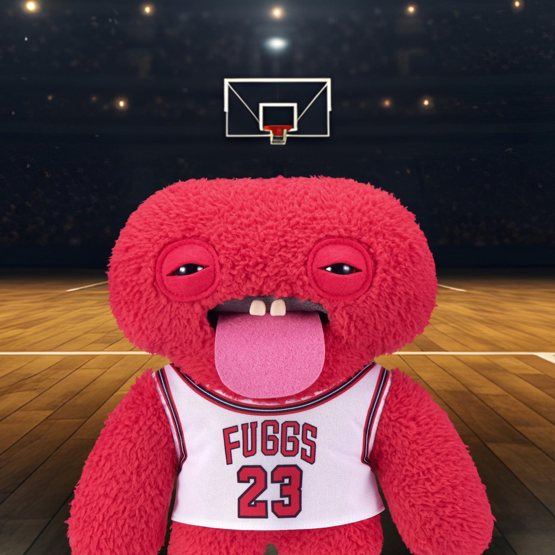 Fuggler Fugg Stars 9-Inch Plush Toy (Chunky Mcdunky) by ZURU - Funny Ugly Monster Stuffed Animal with Human-Like Teeth, Collectible Plush for Kids