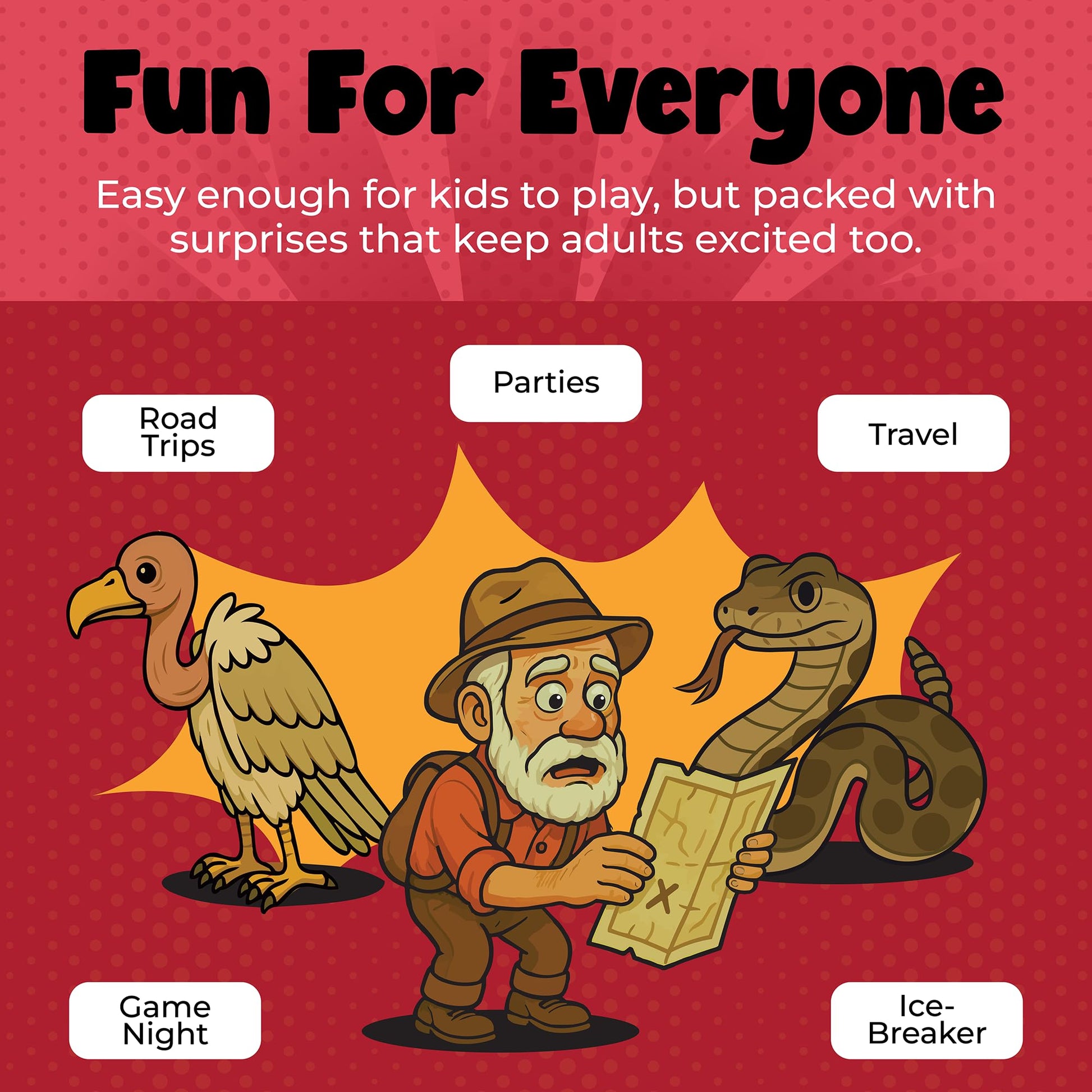 DR DINGUS Fool's Gold Card Game - Fast-Paced Bluffing for 3-7 Players, Ages 7+, 15 Minute Game, Family Party Game Night, Kids & Adults