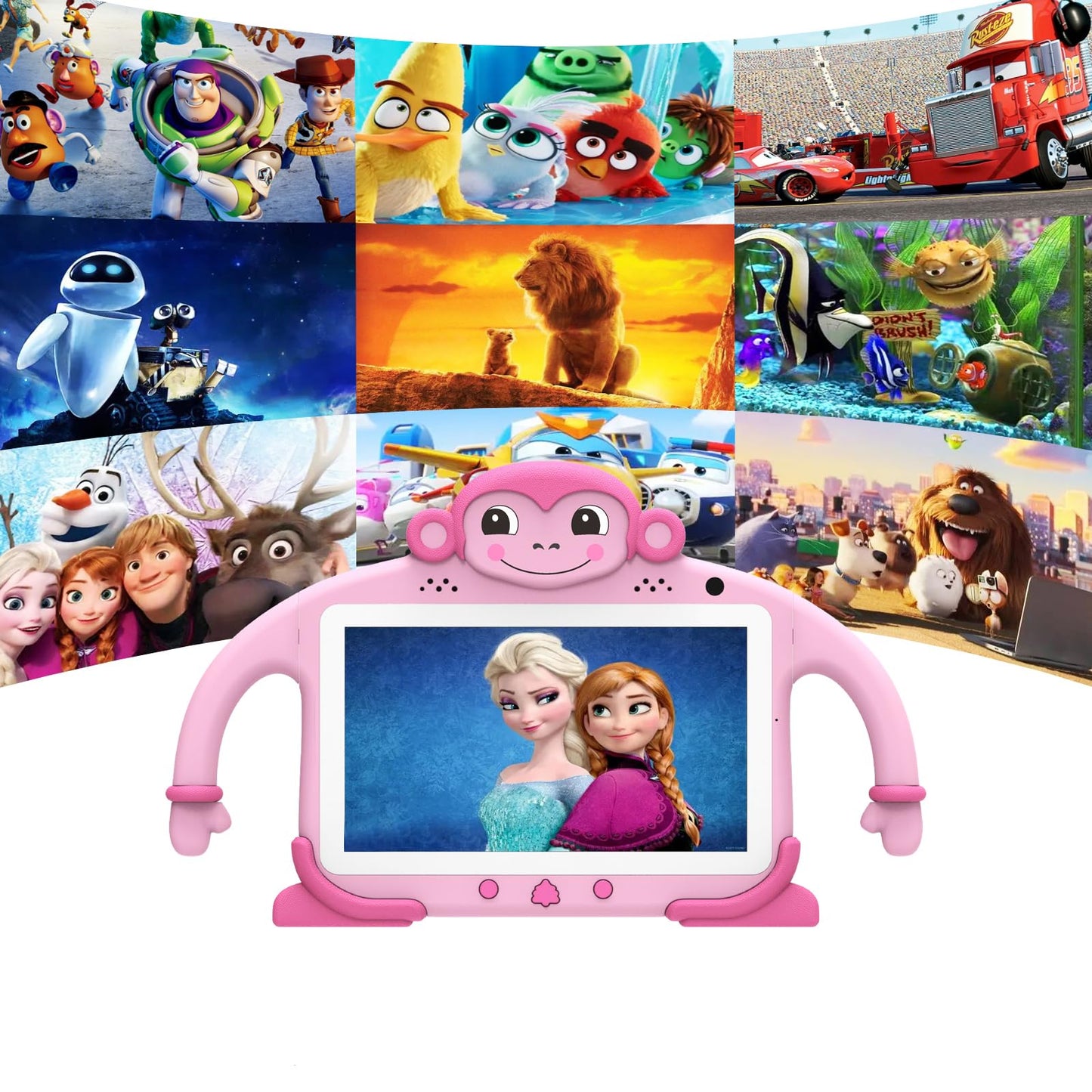 Tbltaca Kids Tablet 7" Tablet for Kids 32GB Toddler Tablet with Wi-Fi YouTube Case, Kids Android Learning Tablet for Toddlers Kids Software Installed