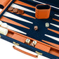 Premium Backgammon Sets for Adults, 17.5 Inch Large Backgammon Board Games, Portable PU Leather Travel Backgammon Set - Classic Board Strategy Game