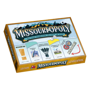 Late for The Sky Missouri-Opoly Family Board Game, State-Themed Property Trading Game for 2-6 Players, Ages 8+, Made in USA, Traditional or 1-Hour