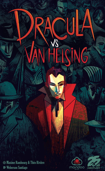 25th Century Games Dracula vs Van Helsing - Intense 2-Player Strategy Duel Card and Board Game, Gothic Horror Theme, for Ages 10+ and 2 Players