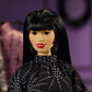 Barbie Inspiring Women Anna Sui Doll Collectible in Boho Chic Black Dress Outfit with Boots, Sunglasses, & Perfume Accessory