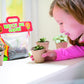 Fun Express Clear Vinyl Pocket Greenhouses - 6.5" x 9" See-Through Mini Greenhouses for Educational Activities and Learning Fun for Kids - 12 Pieces