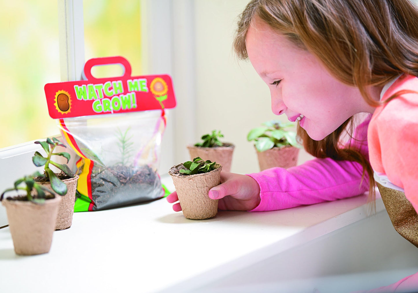 Fun Express Clear Vinyl Pocket Greenhouses - 6.5" x 9" See-Through Mini Greenhouses for Educational Activities and Learning Fun for Kids - 12 Pieces