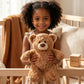YUKOUQIAN Bear Stuffed Animal Cute Plush Doll Toy 11 inch for Girls Boys Christmas (luo Bear Brown)
