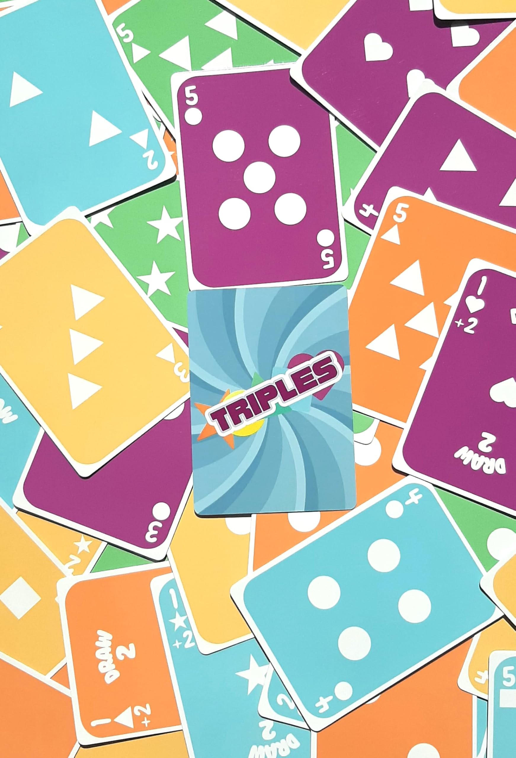 Dad Bomb Games Triples - The Ultimate in Card Matching Fun for Kids, Teens and Adults. Easy to Learn and Perfect for Game Nights with Family