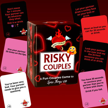 RISKY COUPLES | Couples Card Games for Date Night: 150 Questions & Challenges for Your Partner | Romantic Card Game for Anniversary, Valentines