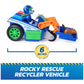 Paw Patrol Search & Rescue Rocky Recycler Toy Vehicle with 2 Figures