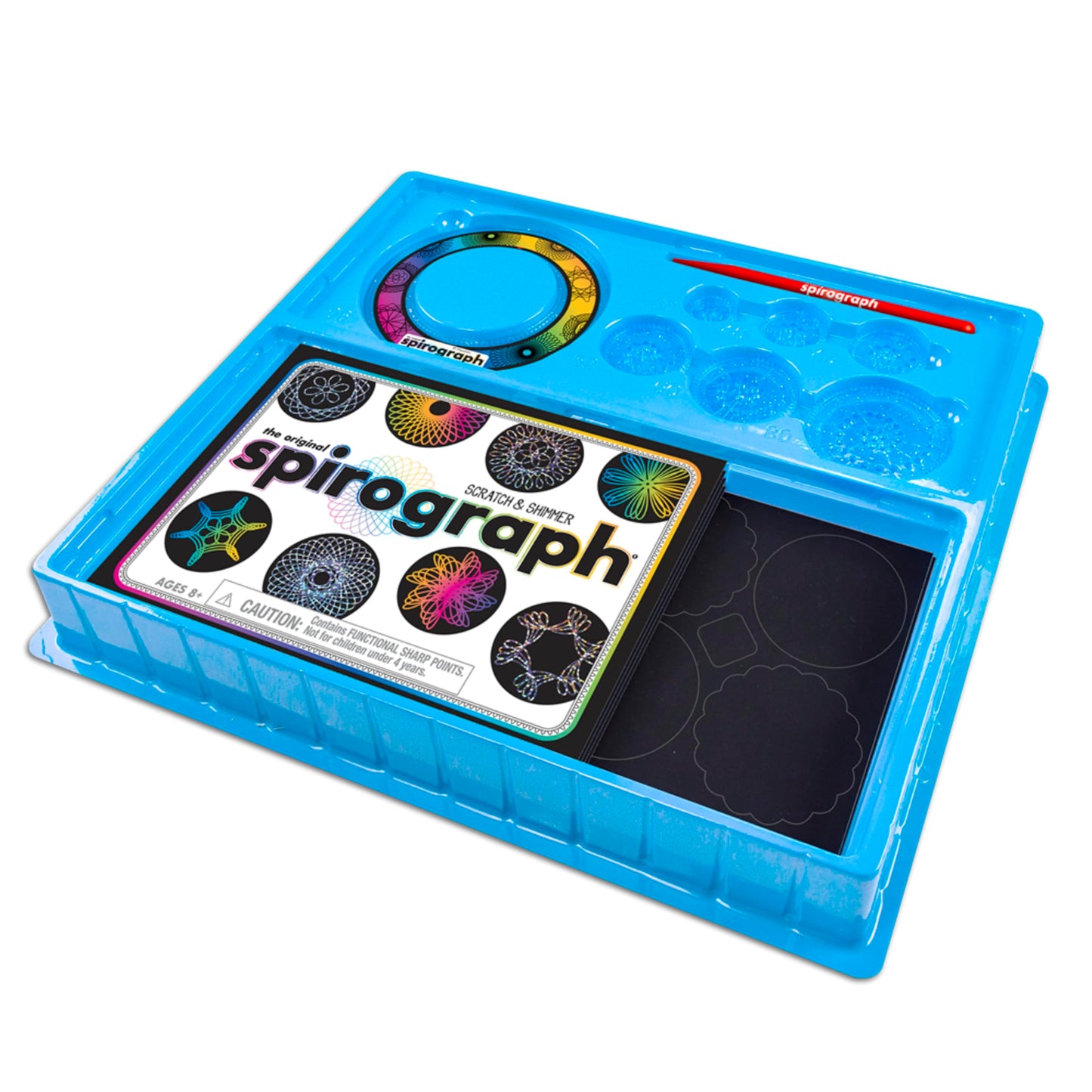 Spirograph Scratch & Shimmer - Arts and Crafts, Kids Toys, Art Supplies, Craft Supplies, Drawing Kit, Spiral Art, Classic Gear Design Kit, Magic