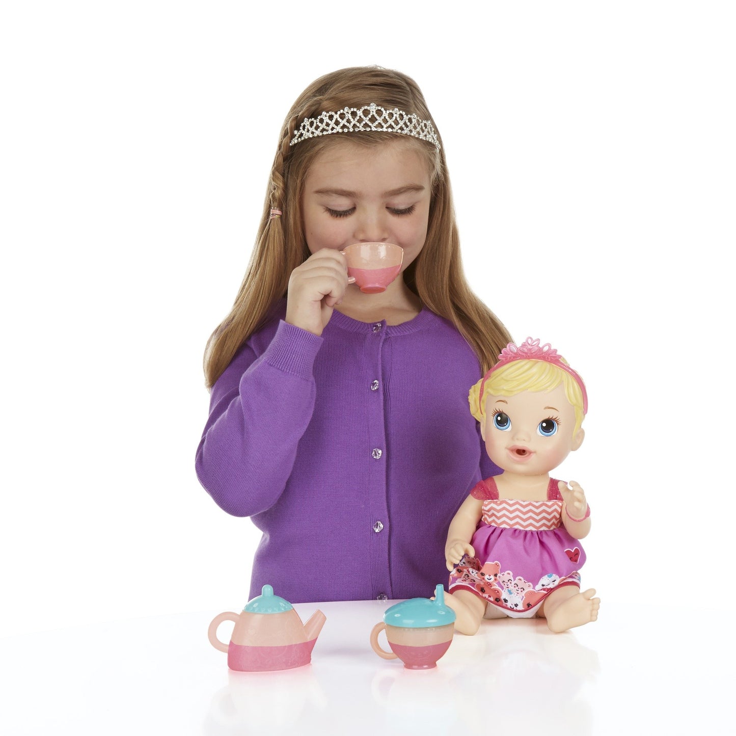 Baby Alive Lil' Sips Blonde Baby Has a Tea Party Doll
