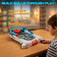 OLEOCA Space Pinball Machine - Tabletop Arcade Game with Obstacles, Pull-Rod Launcher, Flippers, UFO Targets & Astronaut Theme, 1-2 Player Mini