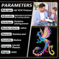 3D Metal Model Kits, Mechanical Undead Bird Seven Colorful 3D Metal Puzzle,Steel Mythology Animal Series DIY Brain Teasers Simple 3D Puzzles Home