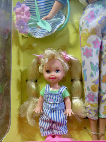Gardening Fun BARBIE & KELLY Gift Set - Special Edition Set w 2 Dolls & Accessories (1996)