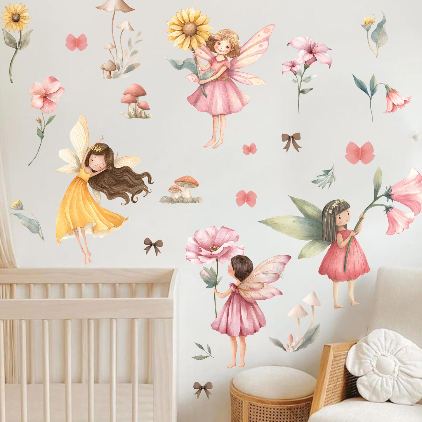 Fairy Flower Wall Decal
