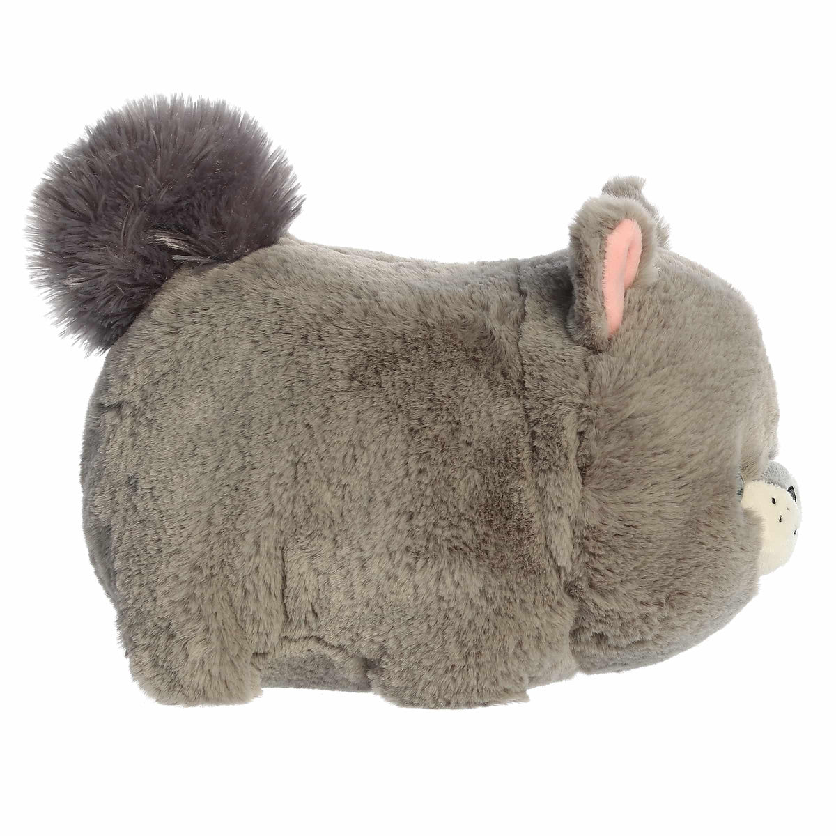 Aurora® Adorable Spudsters™ Gabby Gray Squirrel™ Stuffed Animal - Round Shape Makes for Comforting Cuddles - Perfect for Kids All Ages and Animal