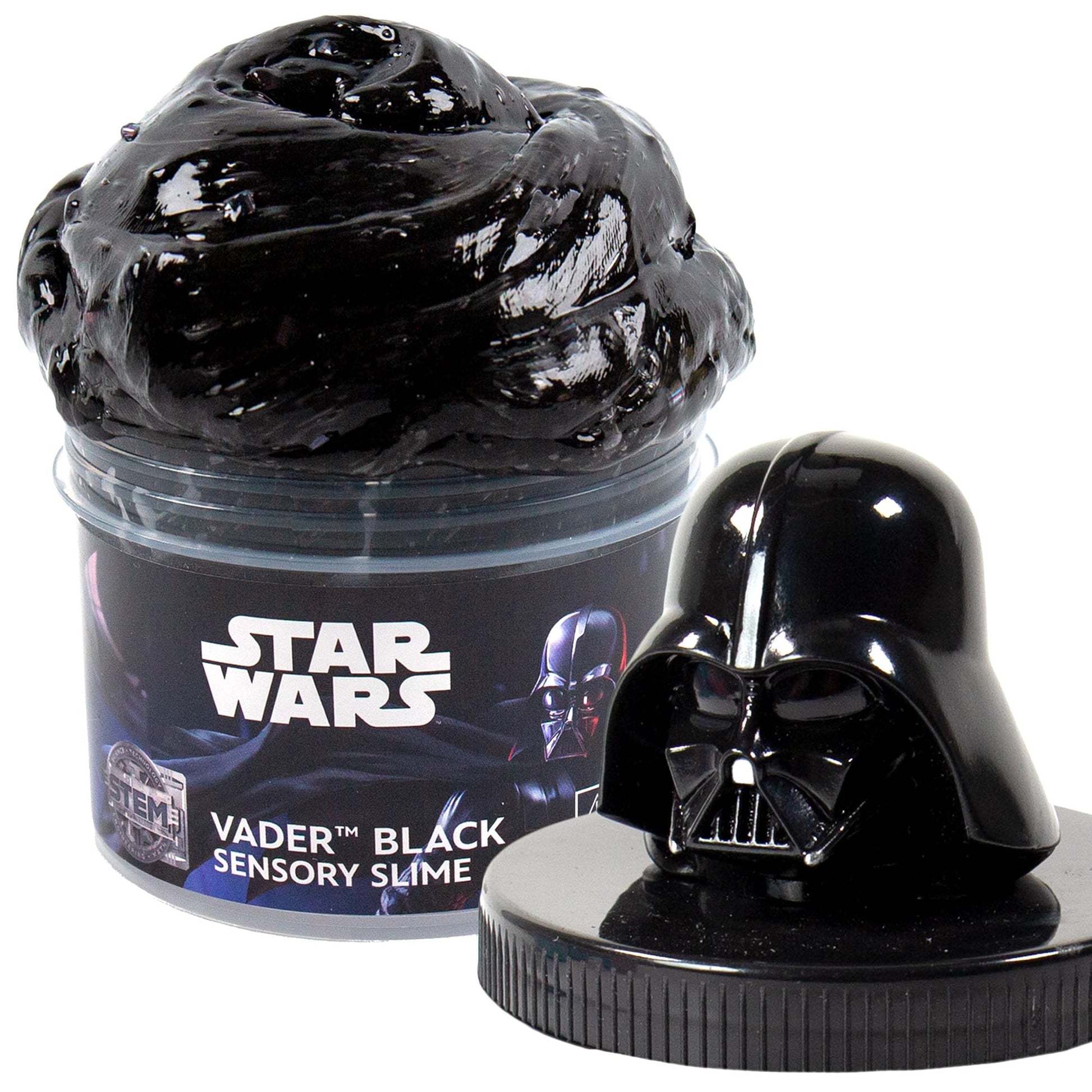 STAR WARS Vader Black Slime, 8 oz Galaxy Slime, Pre-Made Darth Vader Slime, Party Favors for Kids, Perfect for Goodie Bags, Desk Toys, Star Wars