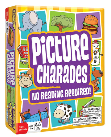 Outset Media Picture Charades for Kids - No Reading Required! - Contains 4 Deck, 192 Cards Total - Ages 4+