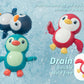 DUCKBOXX XX Bath Toys Wind up Backstroke Swimming Penguins for Kids 18M+ (3pcs)
