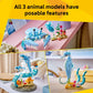 LEGO Creator 3 in 1 Sea Animals: Beautiful Dolphins Building Toy for Girls, Boys, & Kids, Ages 8+ - Gift for Birthdays - Build a Dolphin, Seahorse, or
