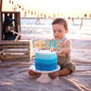 MUWEOL The Big One Wooden Cake Topper - Wave Theme First/1st Birthday Party Decoration,Surf Boy Party Decor?Smash Cake Photo Props (wave topper)