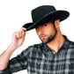Fun Central Felt Studded Cowboy Hat Party Favor Supplies - Black