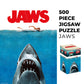 Aquarius Jaws 500 Piece Jigsaw Puzzle for Adults - Jaws One Sheet Movie Shark Puzzles Merchandise 14"x19" Collectible Gift