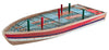 Outside Inside - Hand Painted Tin Boat Cribbage Board