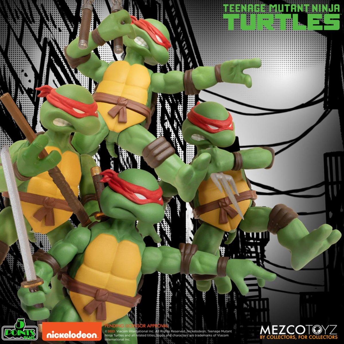 Teenage Mutant Ninja Turtles figurines Teenage Mutant Ninja Turtles Deluxe Set 8 cm