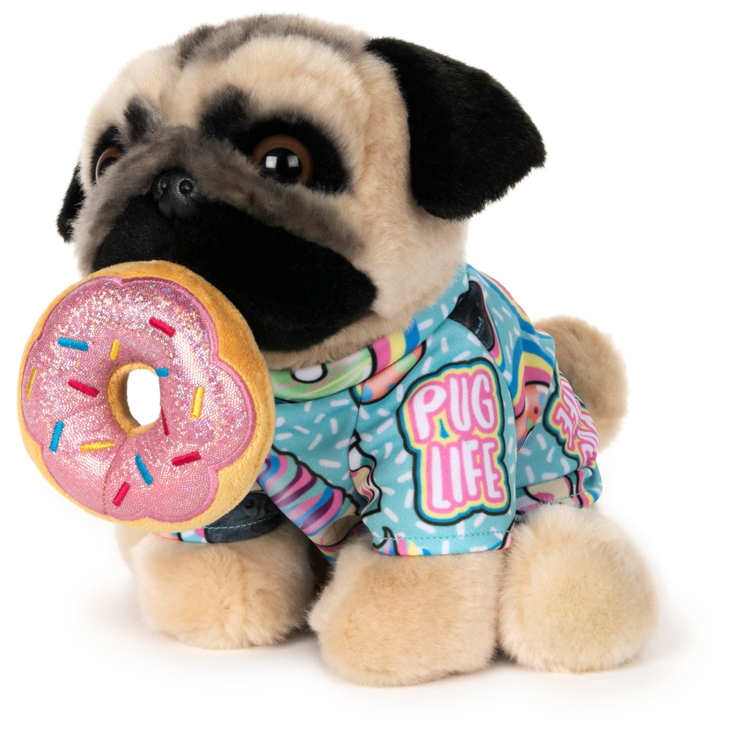 GUND Doug The Pug Donut Dog Stuffed Animal Plush, 9"
