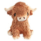 illuOKey Highland Cow Stuffed Animal, 16-inch Large and Cute Highland Cow Plush, Fluffy Cow Stuffed Animal, Stuffed Cow Plush for Kids Play, Pillow