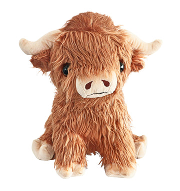 illuOKey Highland Cow Stuffed Animal, 16-inch Large and Cute Highland Cow Plush, Fluffy Cow Stuffed Animal, Stuffed Cow Plush for Kids Play, Pillow
