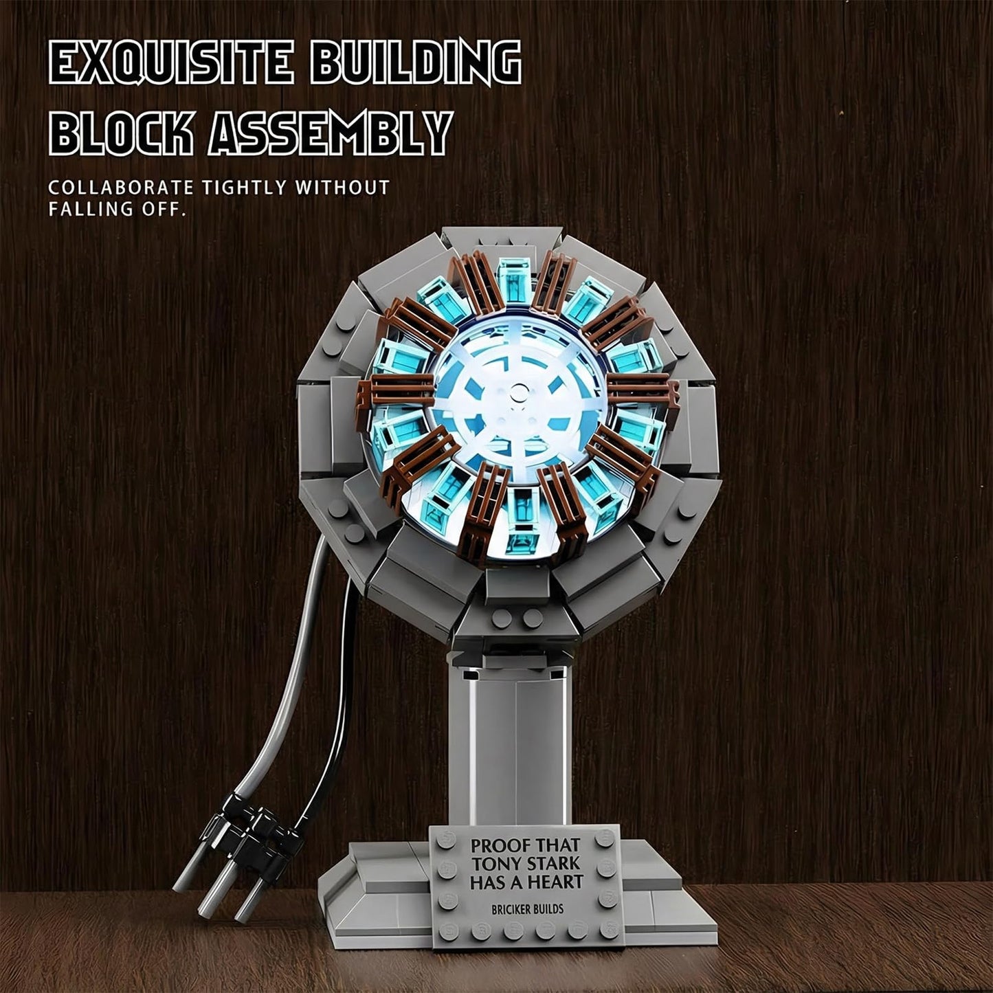 APENGBAOL Arc Reactor Building Block Set, A Model Toy Proof that Tony Has A Heart,A Gift for Adults and Children