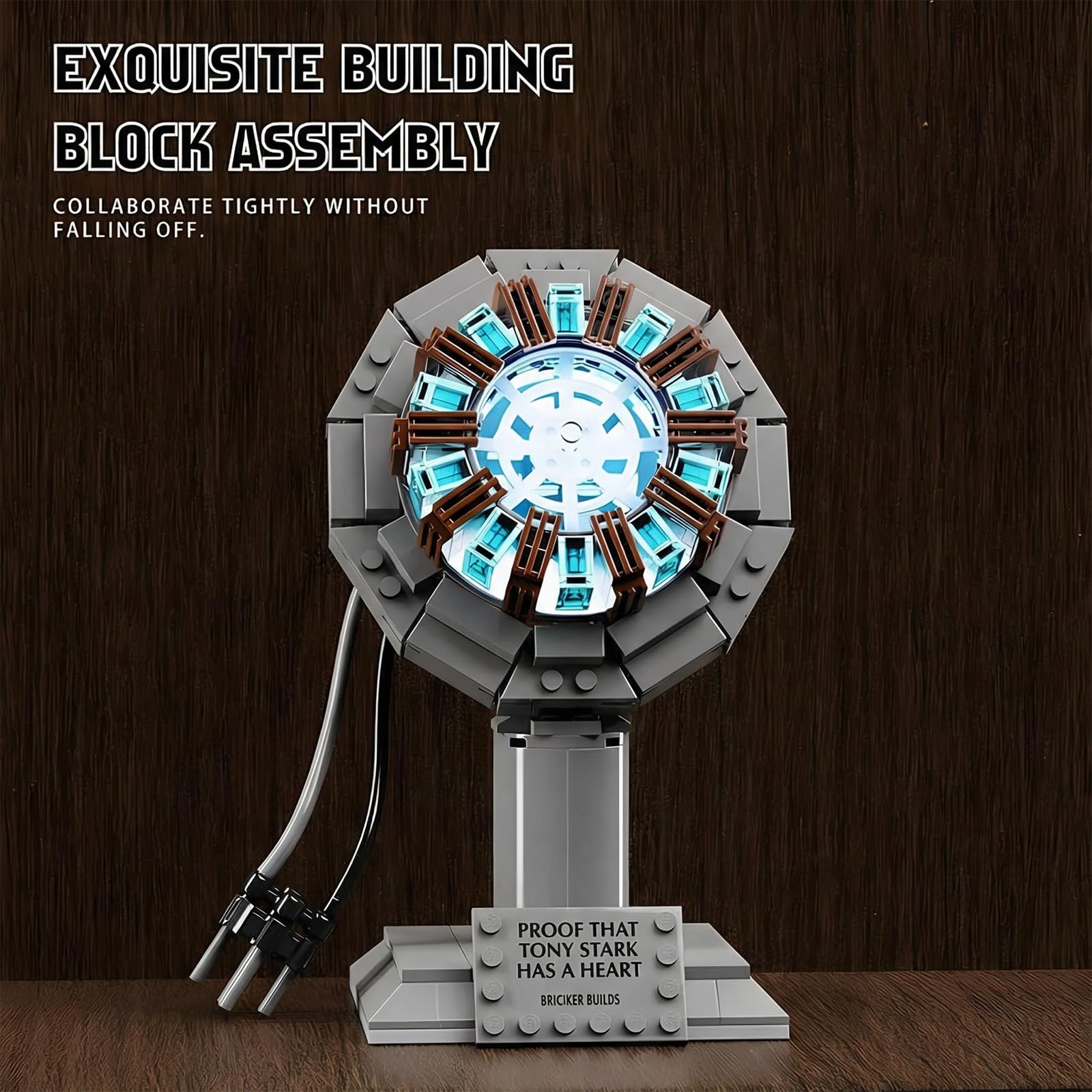 APENGBAOL Arc Reactor Building Block Set, A Model Toy Proof that Tony Has A Heart,A Gift for Adults and Children