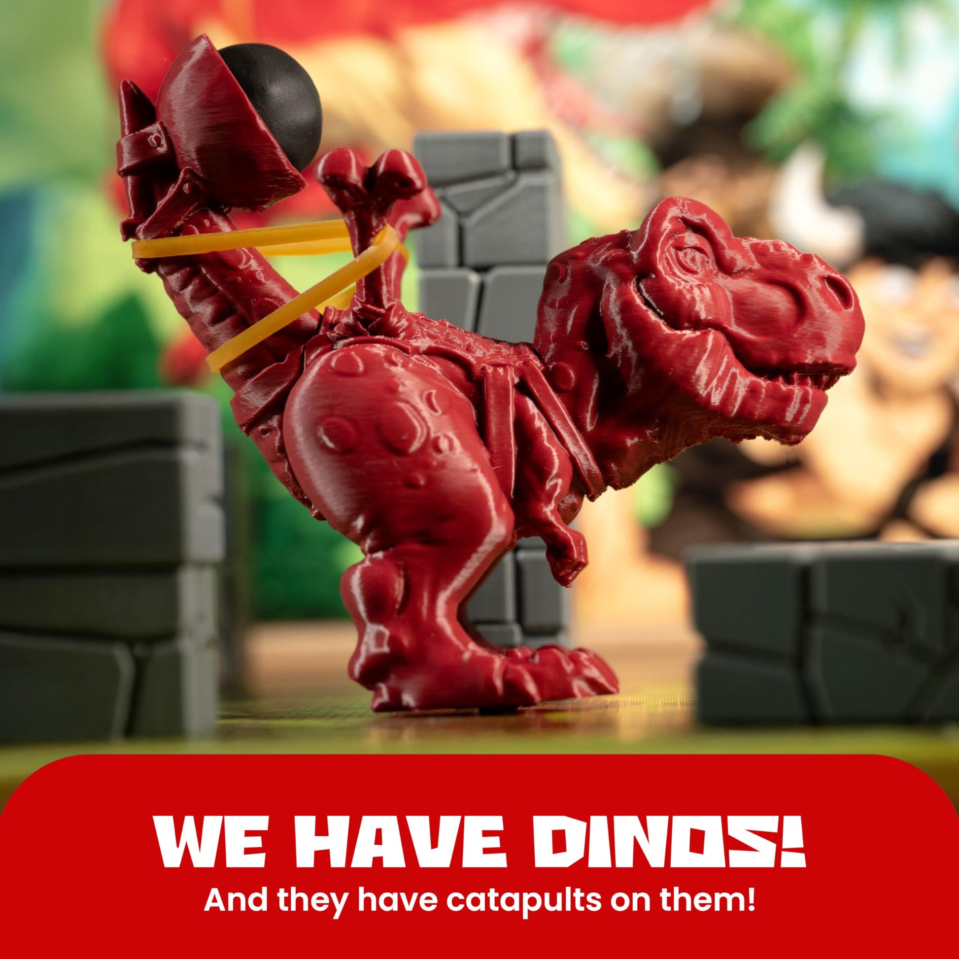 Catapult Feud - Base Game, Expansions, and Accessories (Dino Pack Expansion)