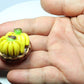 Realistic Guava, Banana and Purple Grapes Fruit Basket Figurine, Miniature Dollhouse Accessory, Perfect DIY Dollhouse Kitchen