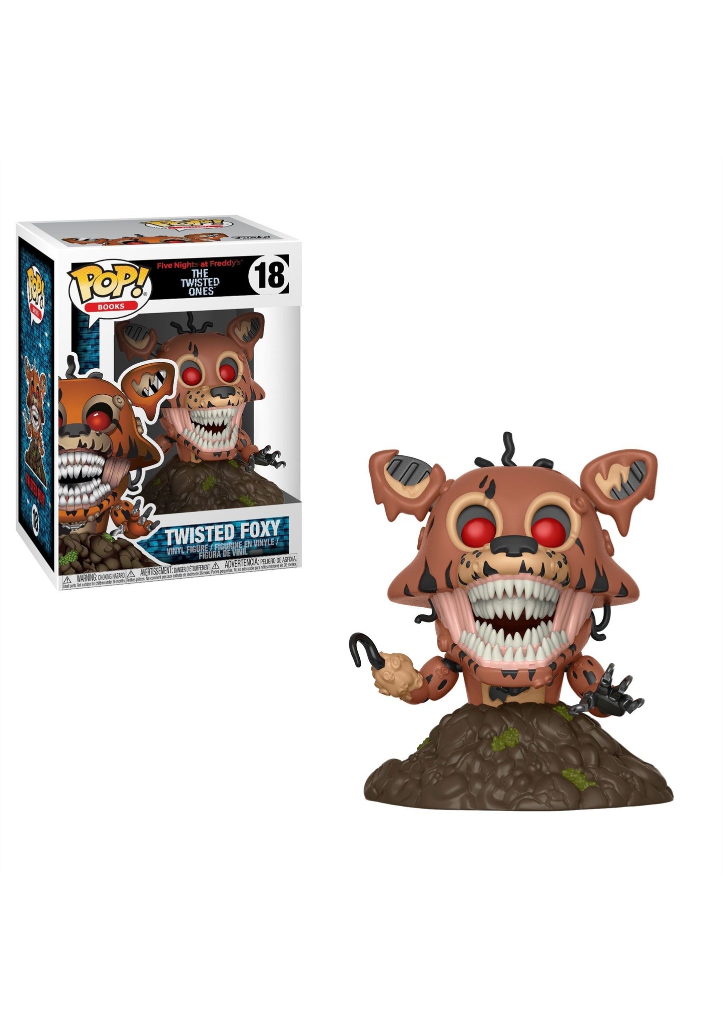 Funko POP! Books: Five Nights at Freddy's-Twisted Foxy Collectible Figure, Multicolor