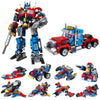 IBLOTIME Transforming Robot Building Sets Easter 8 in 2 Robot Vehicle Models 769 PCS Creative Assembly Display Gift Christmas Birthday Ages 14+