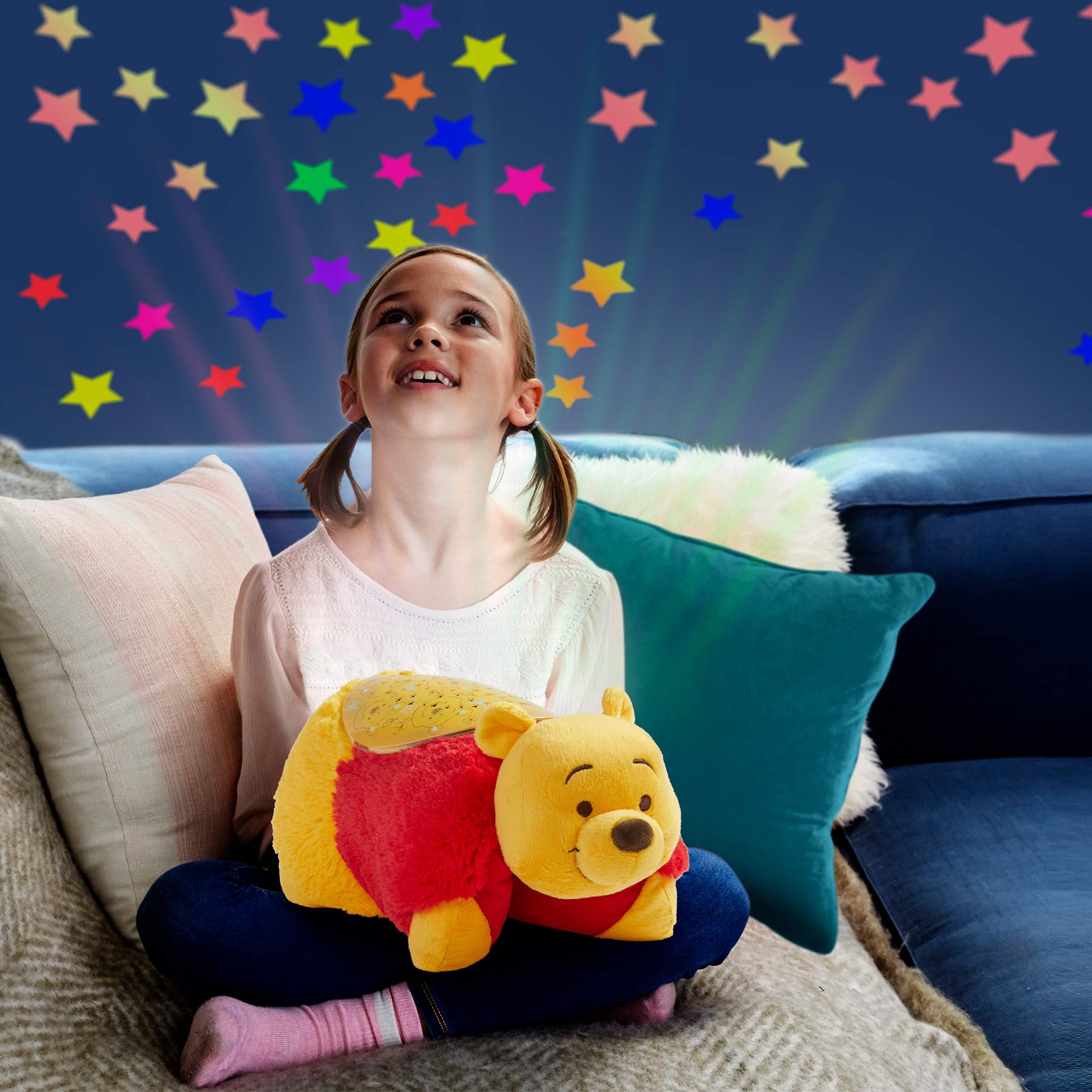 Pillow Pets Disney Winnie the Pooh, 11" Sleeptime Lite