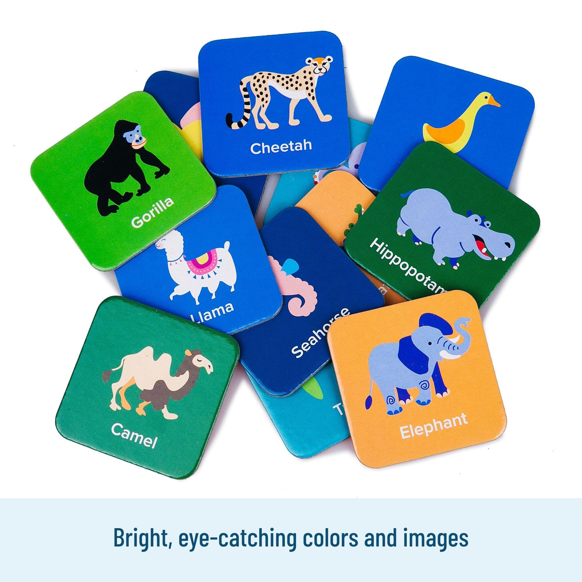 Wildkin Memory Matching Game - 18 Educational Pairs for Toddlers & Preschool - Animals