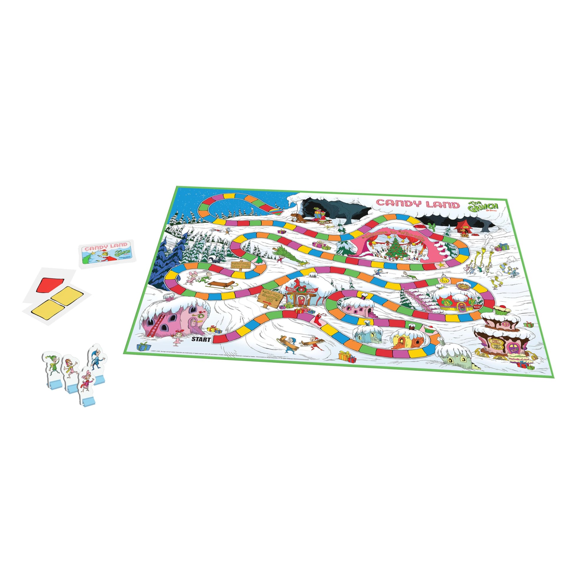 Candy Land: The Grinch Board Game, Play as Who-Ville Characters and Race to Mt. Crumpit, Classic Preschool Game for Kids and Families, Ages 5+, 2-4