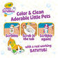 Crayola Scribble Scrubbies Glam Pack (4 Pets), Washable Pet Care Toy & Coloring Animal Craft Kit, Gift for Kids, Playset for Girls & Boys, Ages 3+