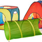 UTEX 8 in 1 Pop Up Kids Play Tent with 4 Tunnel, Indoor/Outdoor Playhouse