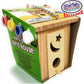 Matty's Toy Stop Paint Your Own Small Wooden Birdhouses (Includes Paints & Brushes) Gift Set Bundle - 3 Pack
