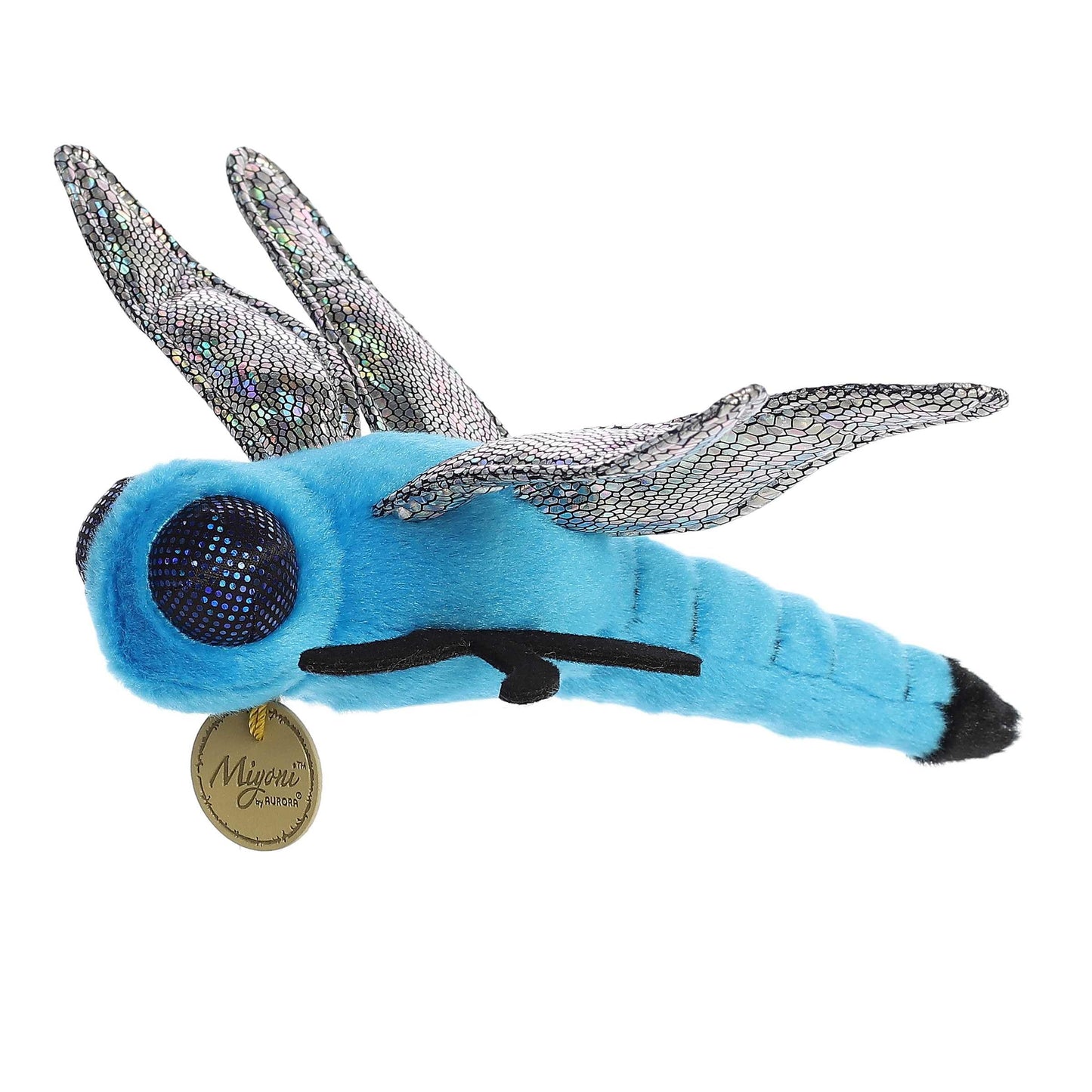 Aurora® Realistic Miyoni® Blue Dasher Dragonfly Stuffed Animal - Lifelike Details Make a Cherished Companion - Perfect for Decorating Bedrooms or