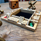 WE Games Shut the Box Wooden Board Game - Classic 4 Player Table Top Math Dice Game, Natural Wood, 8.5 in. Travel Size, 10 Numbers, for Families