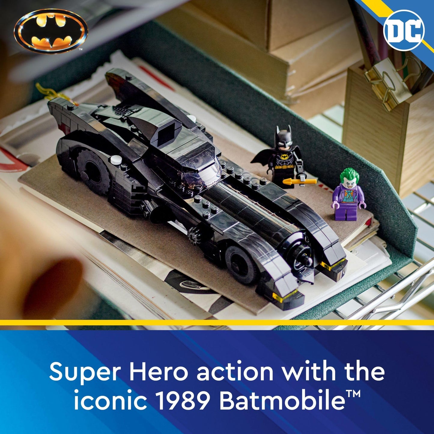 Lego DC Batmobile: Batman vs. The Joker Chase 76224 Building Toy Set, This DC Super Hero Toy Features Batman's Iconic Vehicle with Weapons