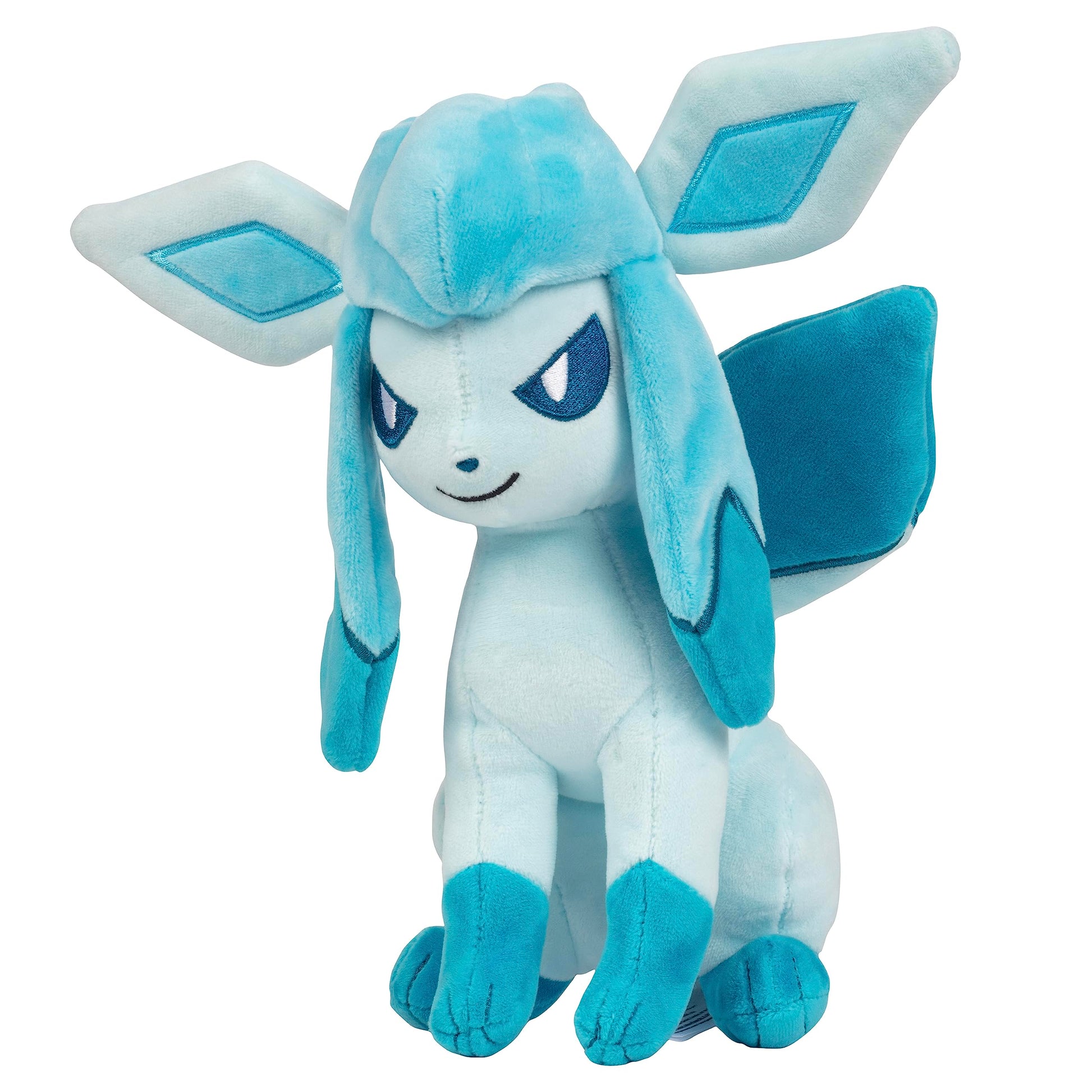 Pokémon 8" Glaceon Plush - Officially Licensed - Eevee Evolution Figure - Authentic Soft Stuffed Animal Toy - Gift for Kids, Boys, Girls - 2+